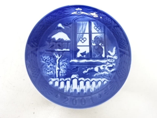 ROYAL COPENHAGEN　ロイヤルコペンハーゲン　Wathing the Bird　イヤープレート（2001）